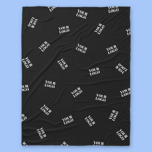 Jedes Logo oder hochgeladenes Bild Muster Fleecedecke