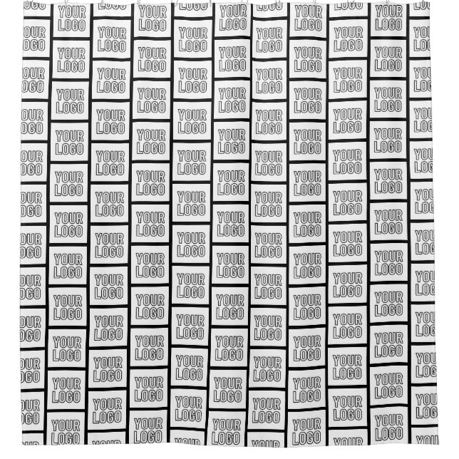 Jedes Logo oder jedes Bildwiederholmuster Duschvorhang (Vorderseite)