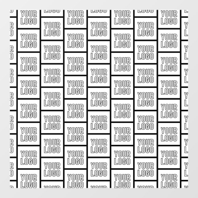 Jedes Logo oder jedes Bildwiederholmuster Fensteraufkleber (Blatt)