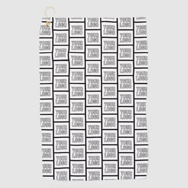 Jedes Logo oder jedes Bildwiederholmuster Golfhandtuch (Vorderseite)