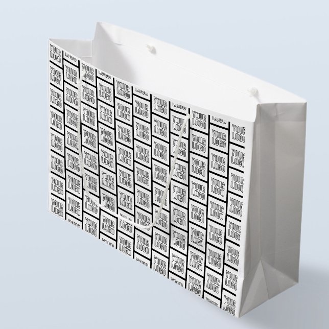 Jedes Logo oder jedes Bildwiederholmuster Große Geschenktüte (Von Creator hochgeladen)