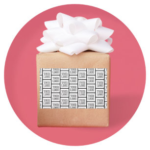 Jedes Logo oder jedes Bildwiederholmuster Rechteckiger Aufkleber