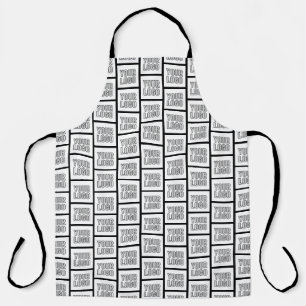 Jedes Logo oder jedes Bildwiederholmuster Schürze