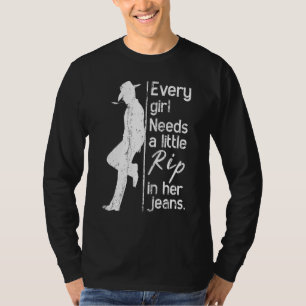 Jedes Mädchen braucht einen kleinen Rip in ihrem J T-Shirt