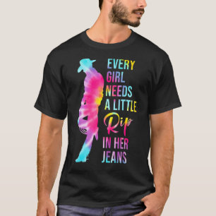 Jedes Mädchen braucht einen kleinen Schlag in sein T-Shirt