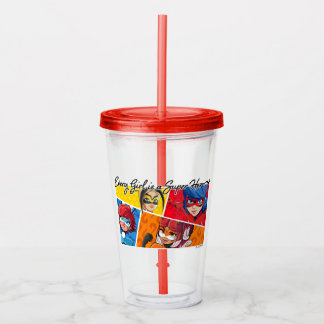 Jedes Mädchen ist ein Super-Held Acryltrinkbecher