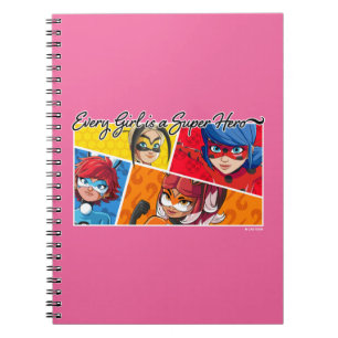 Jedes Mädchen ist ein Super-Held Notizblock