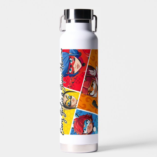 Jedes Mädchen ist ein Super-Held Trinkflasche (Vorne)