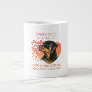 Jedes Mal, wenn Hund in Ihr Leben Rottweiler. Jumbo-Tasse