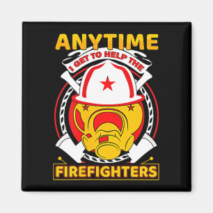 Jedes Mal, wenn ich Feuerwehrmann helfen darf Gesc Magnet