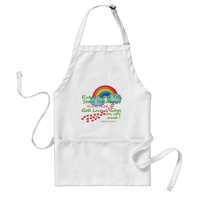 Jedes Mal wenn Sie einen Regenbogen sehen Schürze (Vorne)