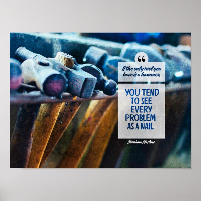 Jedes Problem als Nagel Poster (Vorne)