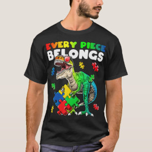 Jedes Stück gehört Dinosaur Autism Awareness Puzz T-Shirt