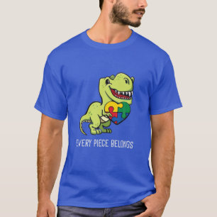 Jedes Stück gehört zu Rex Dinosaurier Autismus Puz T-Shirt