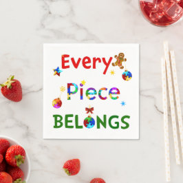 Jedes Stück gehört zu Weihnachten Serviette