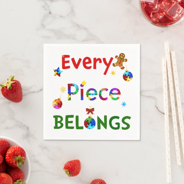 Jedes Stück gehört zu Weihnachten Serviette (Beispiel)