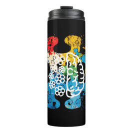 Jedes Stück ist wichtig - Puzzle-Hirn-Autismus Thermosbecher