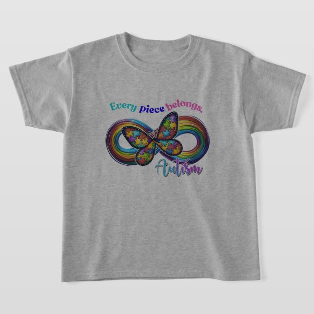 Jedes Stück Schimmer - Autismus Butterfly T-Shirt (Ablage )