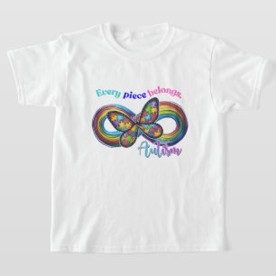 Jedes Stück strahlt – Autismusschmetterling-TEE T-Shirt