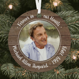 Jedes Text-2-Foto-Gedächtnis Elegante rustikale Im Ornament Aus Metall