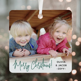 Jedes Text 2 Foto Modernes, einfaches, grünes Skri Ornament Aus Metall