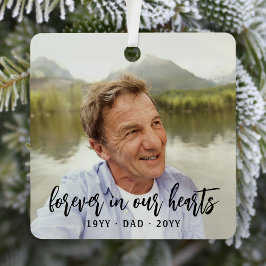 Jedes Text-Memorial 2 Foto Einfaches Schwarzes Skr Ornament Aus Metall