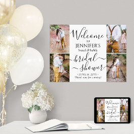 Jedes Thema Brautparty Willkommen 4 FotoCollage Poster