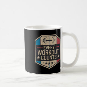 Jedes Training zählt Lustige Gym-Sprüche Motiviert Kaffeetasse