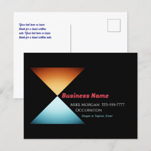 Jedes Unternehmen, Dreieck-Design, Info, Ihre Nach Postkarte