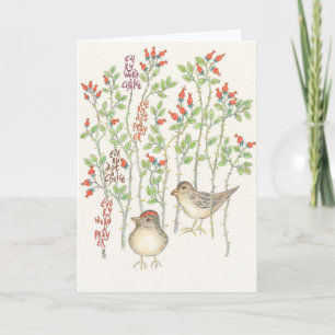 Jedes Wort Notecard Feiertagskarte