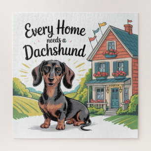 Jedes Zuhause braucht einen Dachshund Puzzle