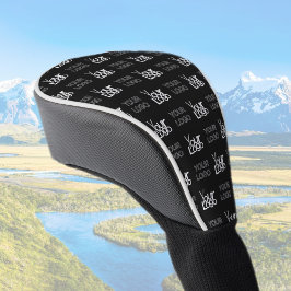 Jedes zweite Logo oder wiederholendes Bildmuster Golf Headcover