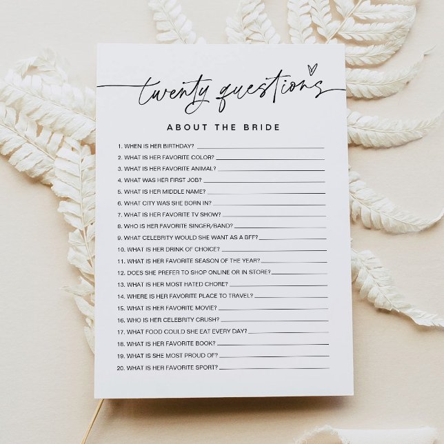 JEDLEIGH 20 Fragen zum Bride Game Einladung (Von Creator hochgeladen)