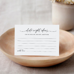 JEDLEIGH Date Night Ideas Brautparty Card Begleitkarte
