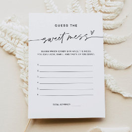 JEDLEIGH Guck die Sweet Mess Game Card Einladung