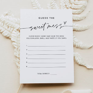 JEDLEIGH Guck die Sweet Mess Game Card Einladung