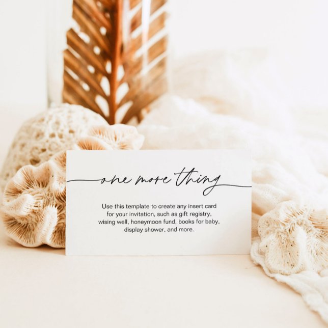 JEDLEIGH Minimal Umschließkarte - noch eine Sache Begleitkarte (Von Creator hochgeladen)