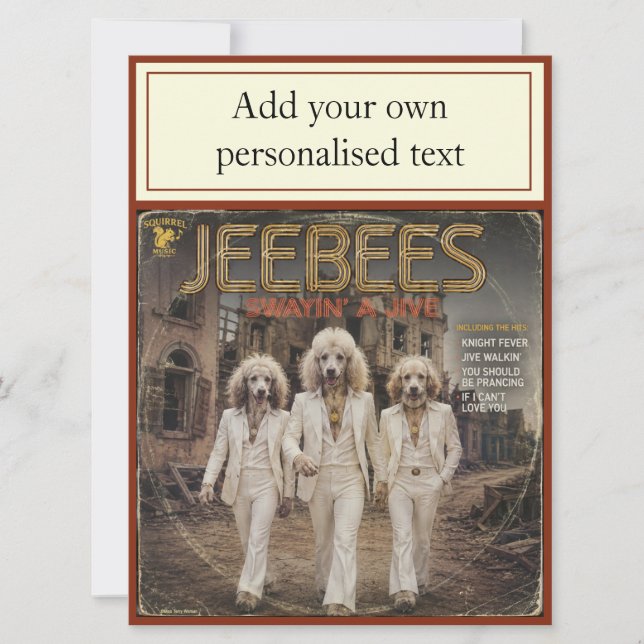 Jeebees Album: eine Parodie (Vorderseite)