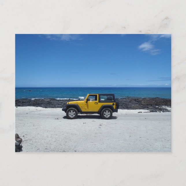 Jeep-Adventure in Hawaii Postkarte (Vorderseite)