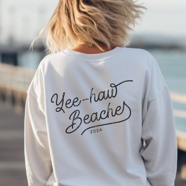 Jeep Beach Custom Matching Girls Trip Sweatshirt (Chase the sun, and say "howdy!" to every adventure with a boho-fabulous grin!)