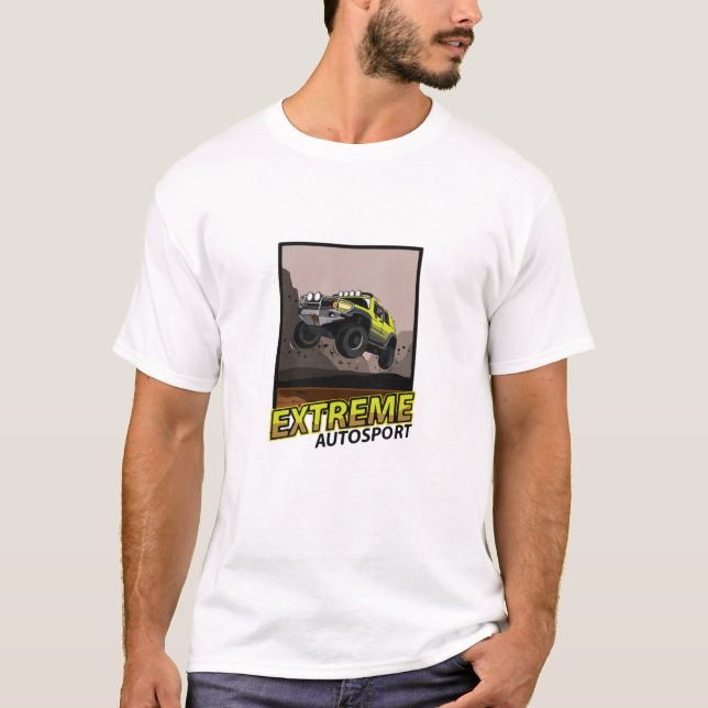 Jeep Car Jump Muck T-Shirt (Vorderseite)