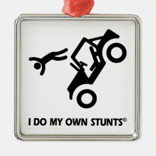 Jeep meine eigenen Bremsungen Silbernes Ornament