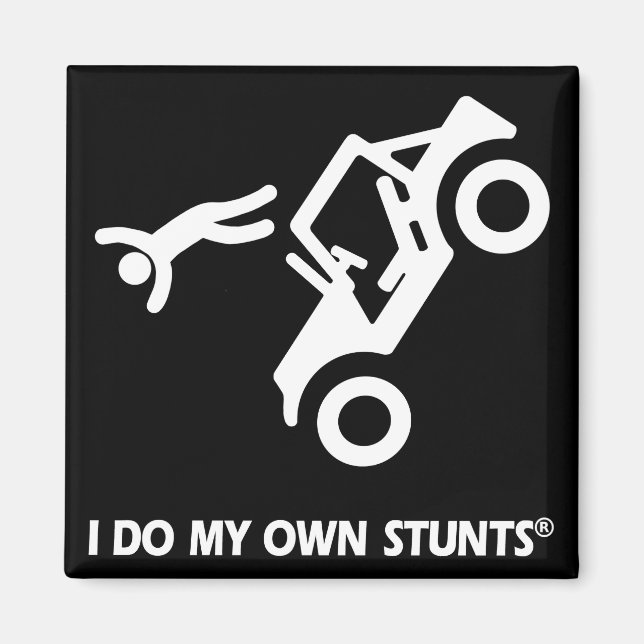 Jeep My Own Stunts Magnet (Vorne)