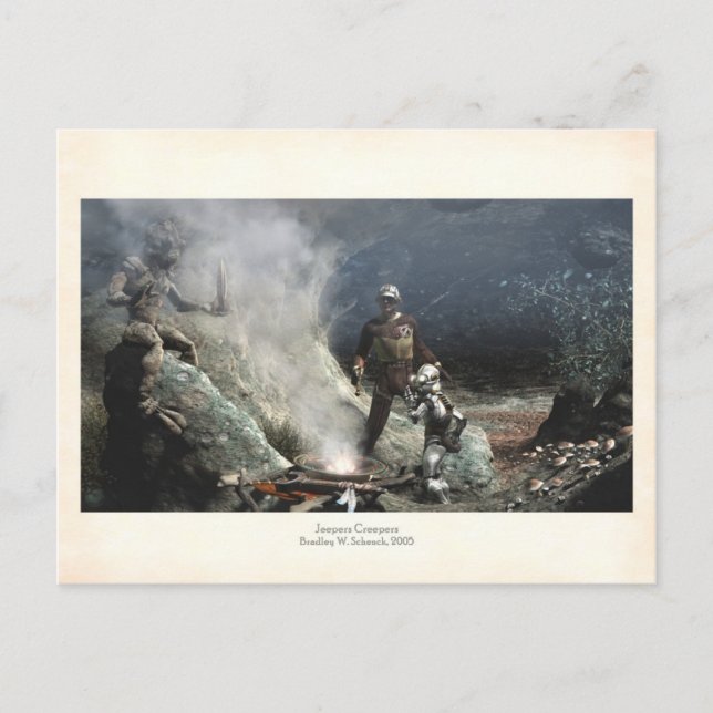 Jeepers Stramplers Postcard Postkarte (Vorderseite)