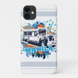 Jeepney Manila Vibes Blue Orange Case-Mate iPhone Hülle