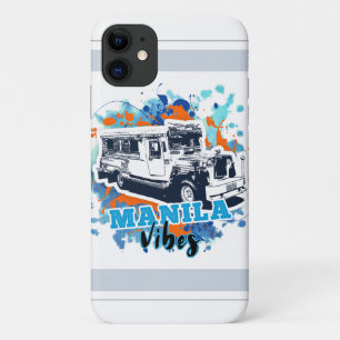 Jeepney Manila Vibes Blue Orange Case-Mate iPhone Hülle