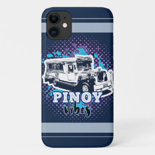 Jeepney Pinoy Vibes Blue Pink Case-Mate iPhone Hülle