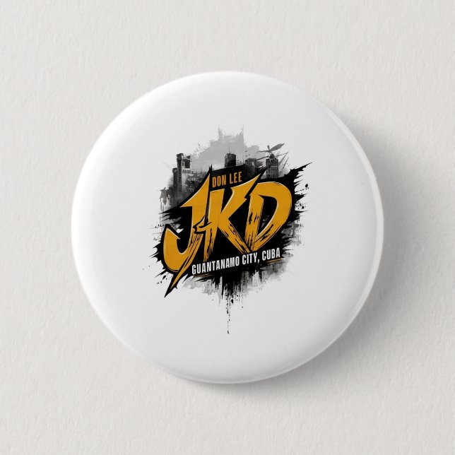 Jeet Kune Do Guantanamo City Kuba Button (Vorderseite)