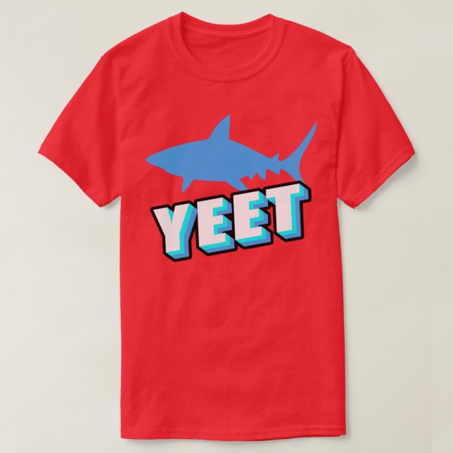 Jeet Shark Gift Shark Novelty Items Shark Present T-Shirt (Design vorne)