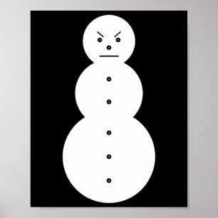 Jeezy Schneemann - Hiphop Wütender Schneemann Jeez Poster